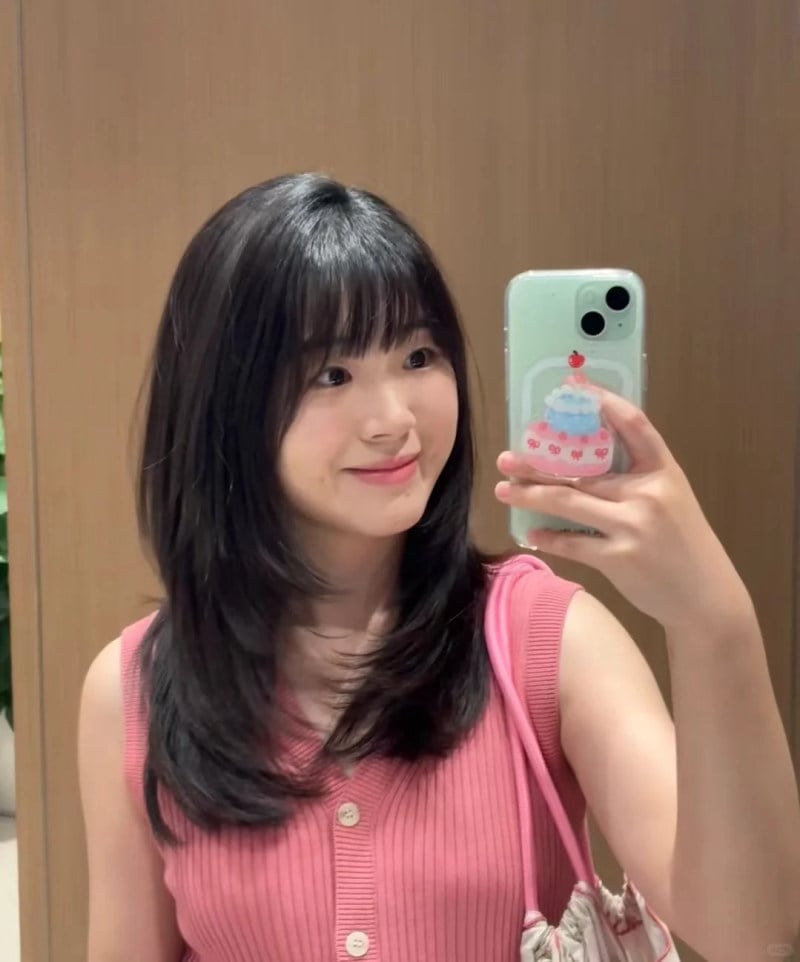 tóc ngắn layer cho mặt tròn