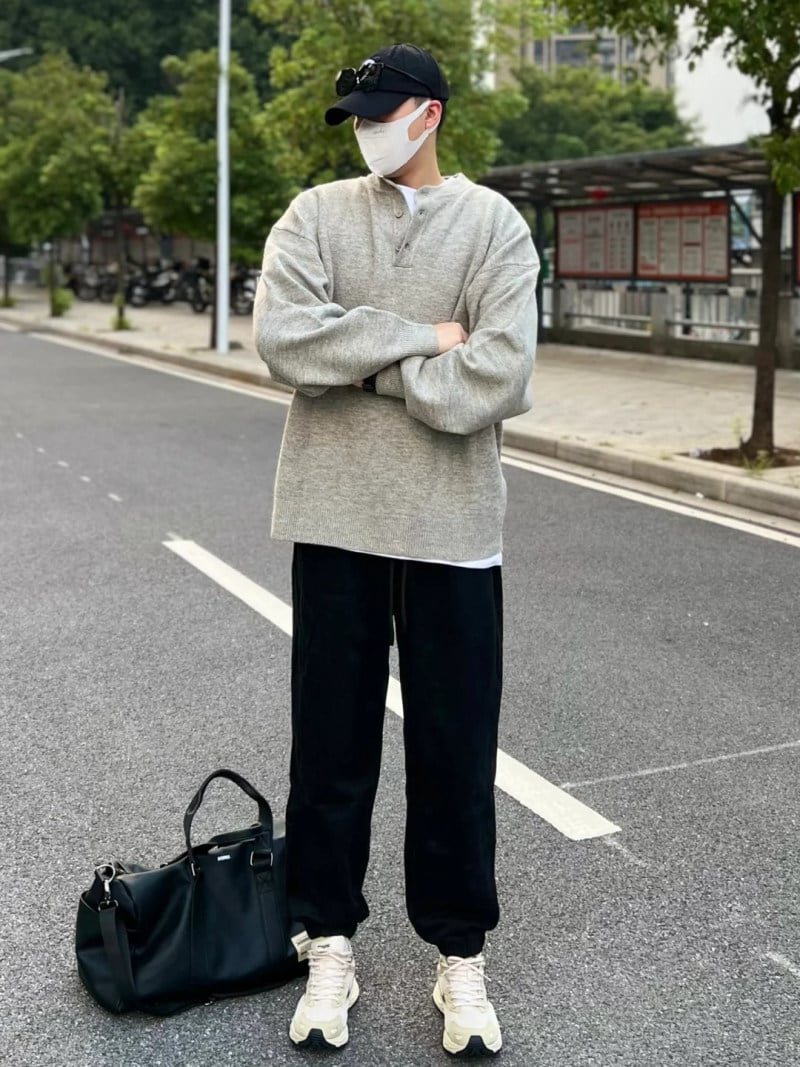 quần jogger nam ống rộng