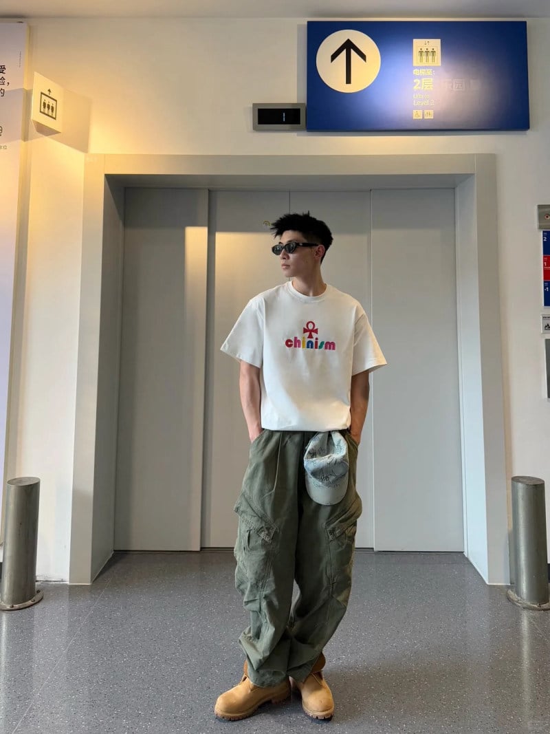 phối đồ với giày boot nam