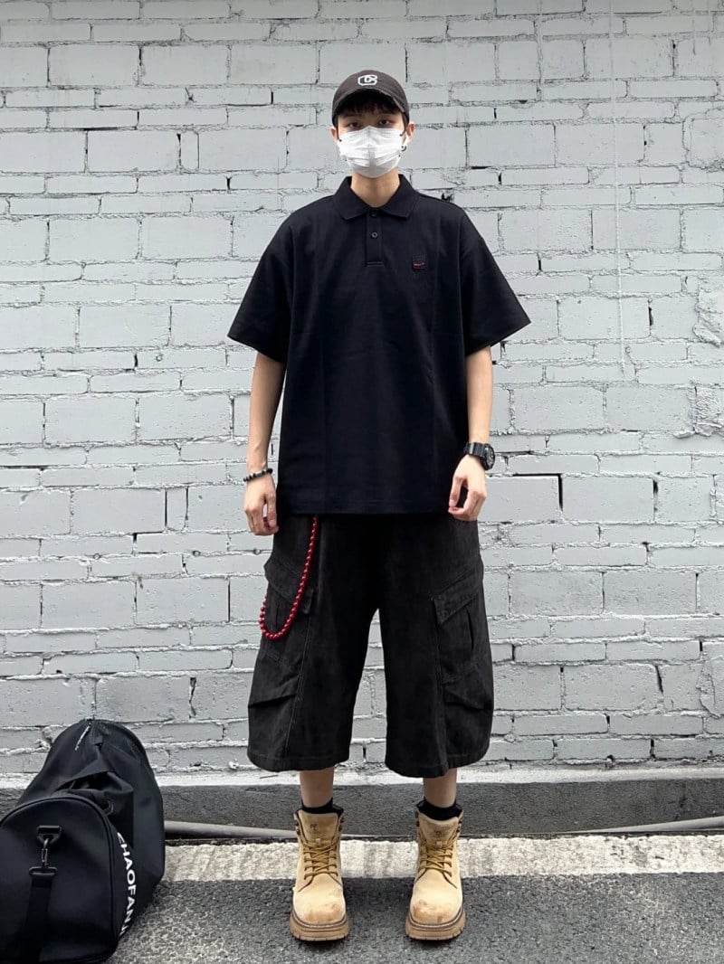 phối đồ với giày boot nam