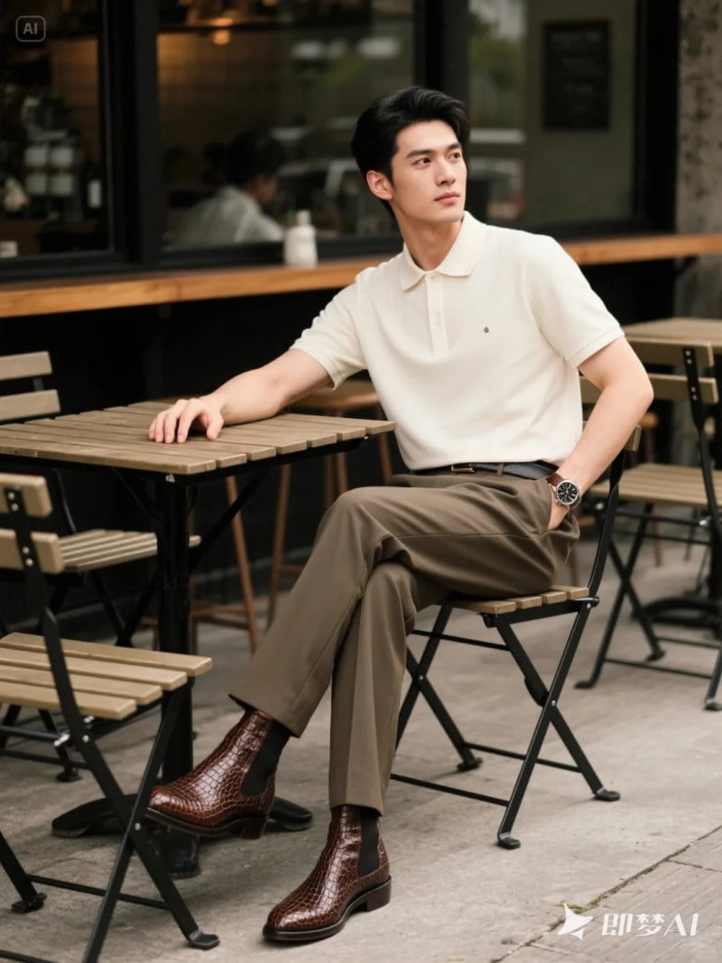 phối đồ với giày boot nam