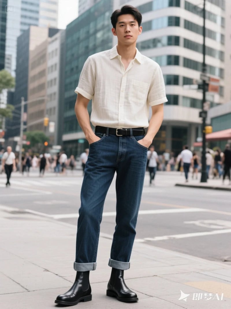 phối đồ với giày boot nam