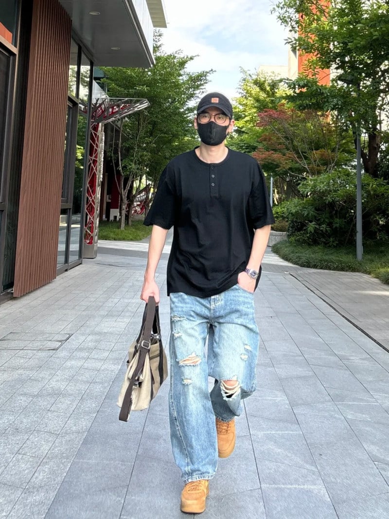 phối đồ với giày boot nam