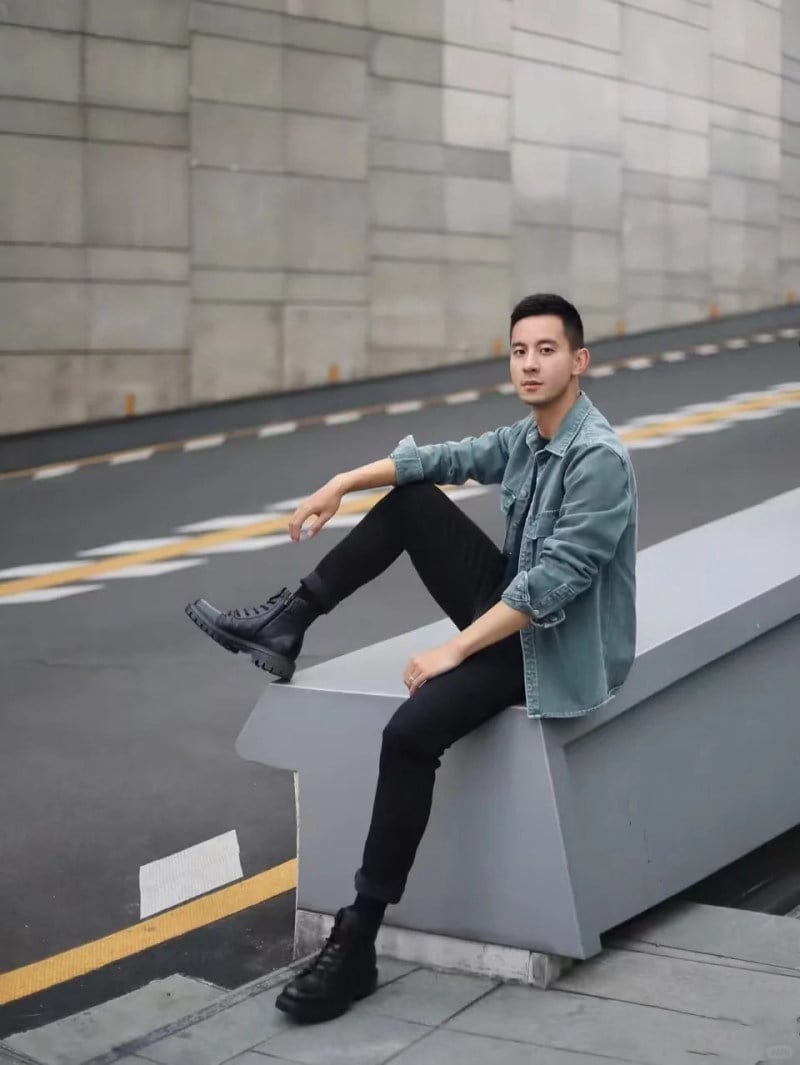 phối đồ với giày boot nam