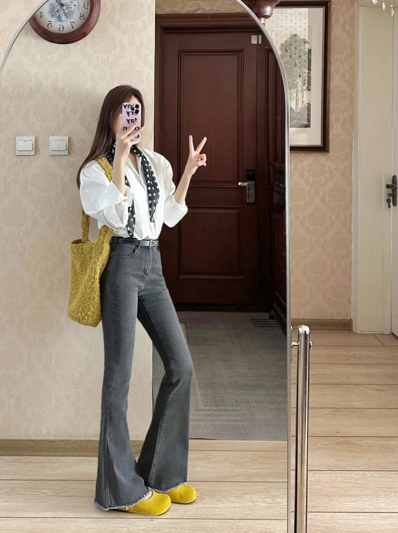 phối đồ với áo sơ mi