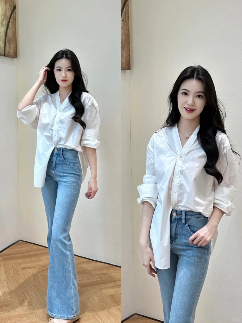 phối đồ với áo sơ mi