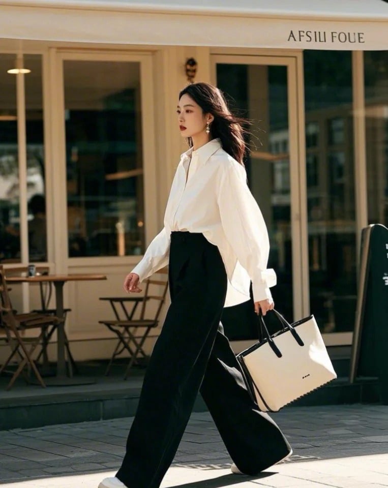 phối đồ với áo sơ mi