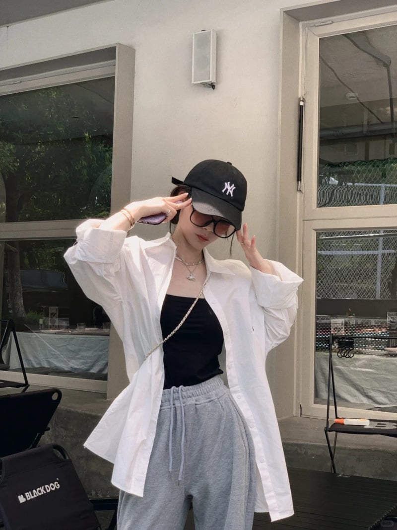 phối đồ với áo sơ mi