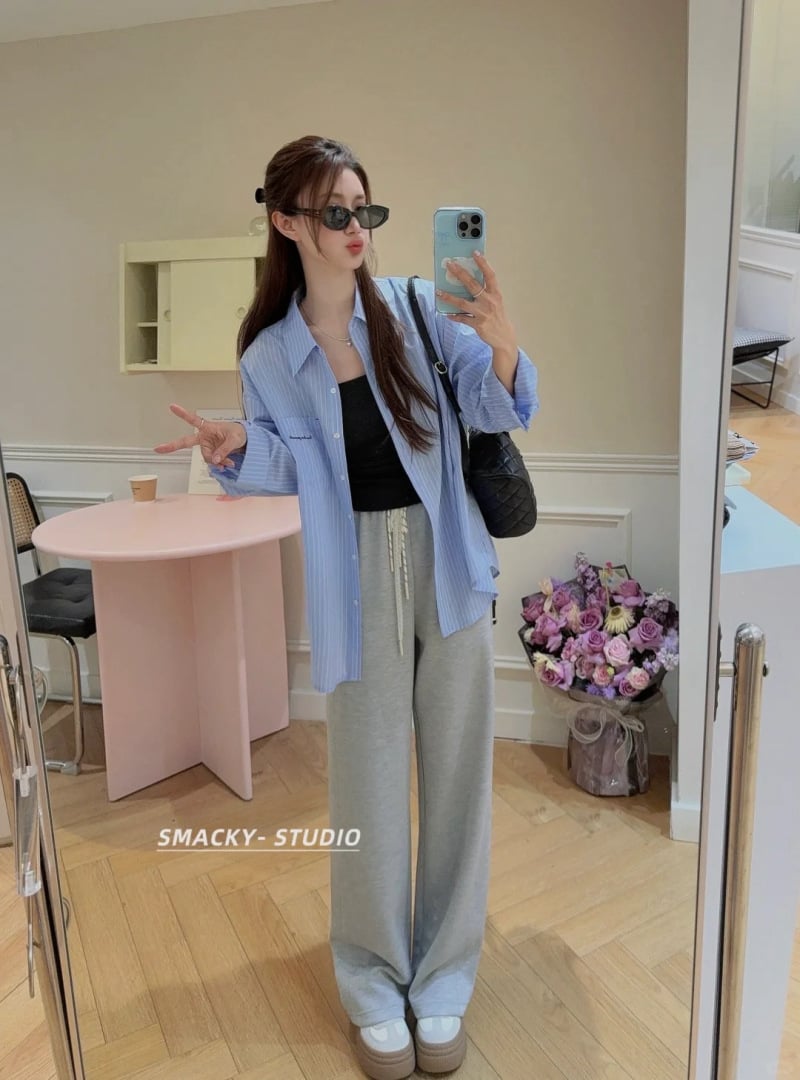 phối đồ với áo sơ mi