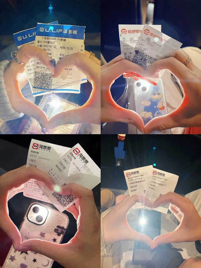 chụp ảnh trong rạp chiếu phim