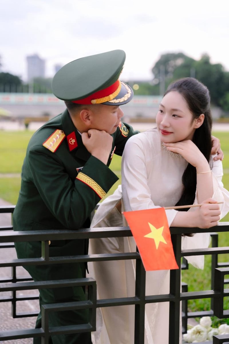 cách tạo sáng chụp ảnh với cờ tổ quốc