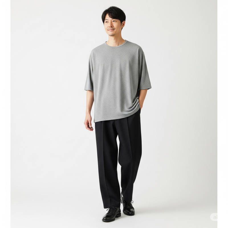 phối đồ với áo thun form rộng nam