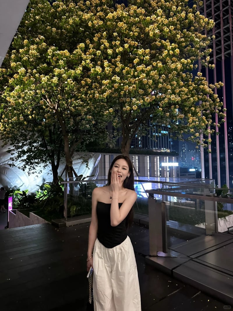 phối đồ với quần ống rộng