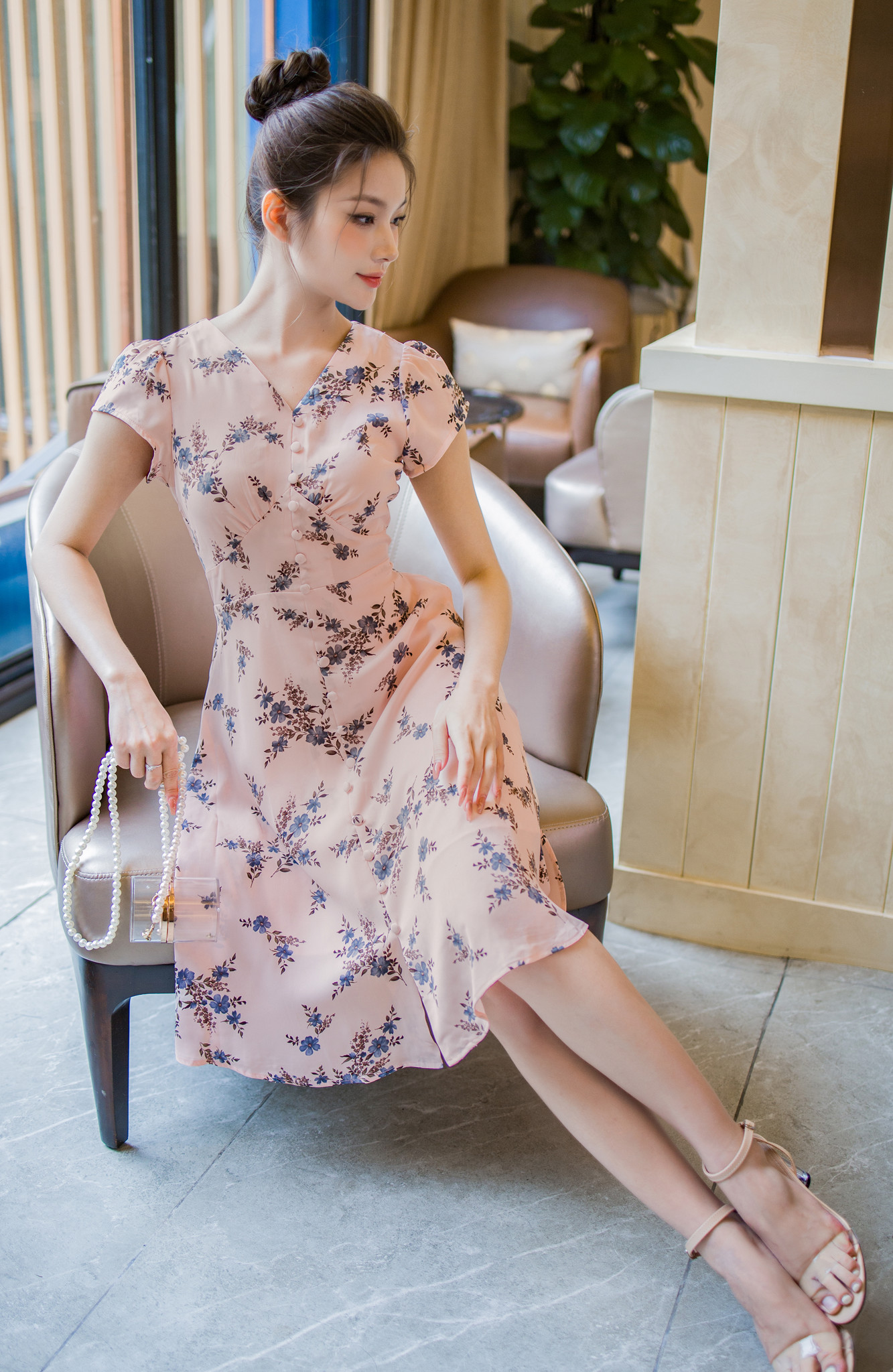 Mudoliy / Midoli 20 váy mùa hè mới nhấn màu eo cao hình trái tim Một chiếc váy  voan nữ giản dị - Váy 🆘 Kho Hàng Tàu | Đặt hàng cực