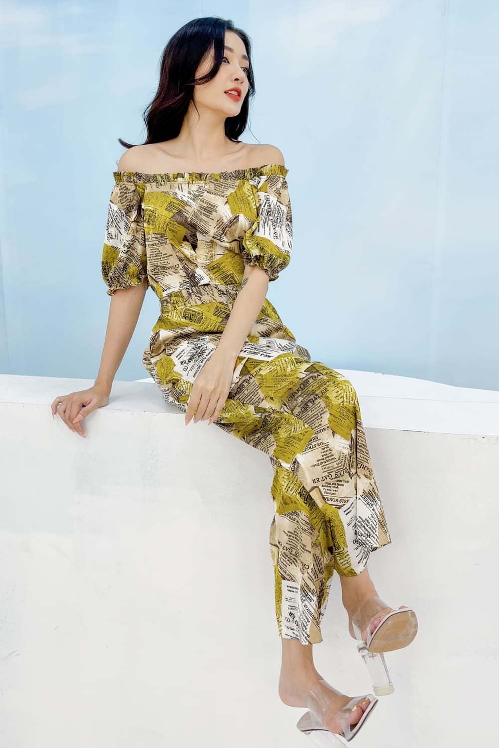 jumpsuit trễ vai