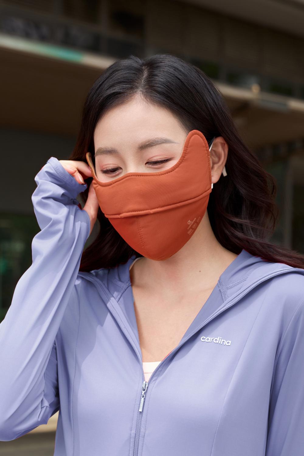 Khẩu trang chống nắng Cardina chất liệu icetext thiết kế tai thỏ ngăn UV lọc không khí