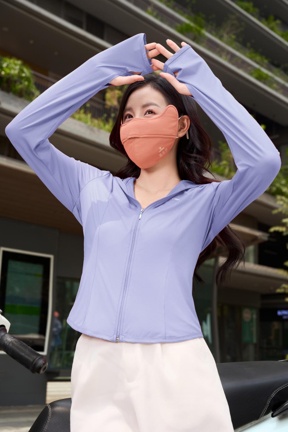 Khẩu trang chống nắng Cardina chất liệu icetext thiết kế tai thỏ ngăn UV lọc không khí