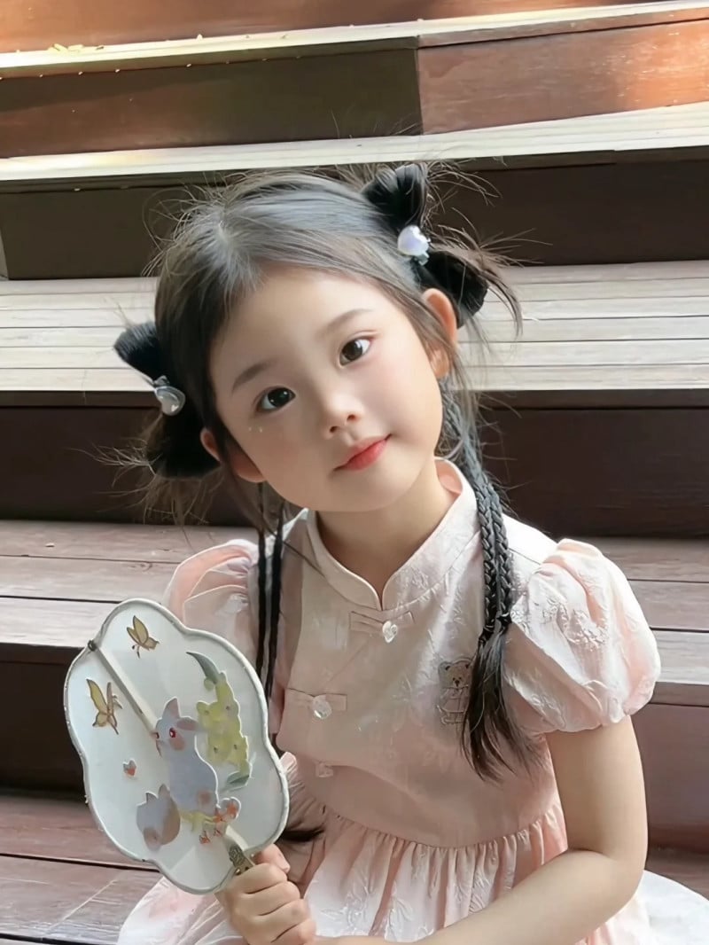 kiểu tóc cho bé gái