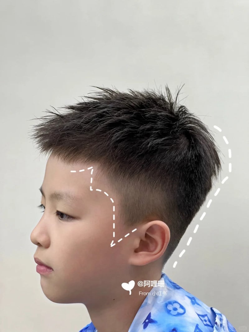 kiểu tóc đẹp cho bé trai