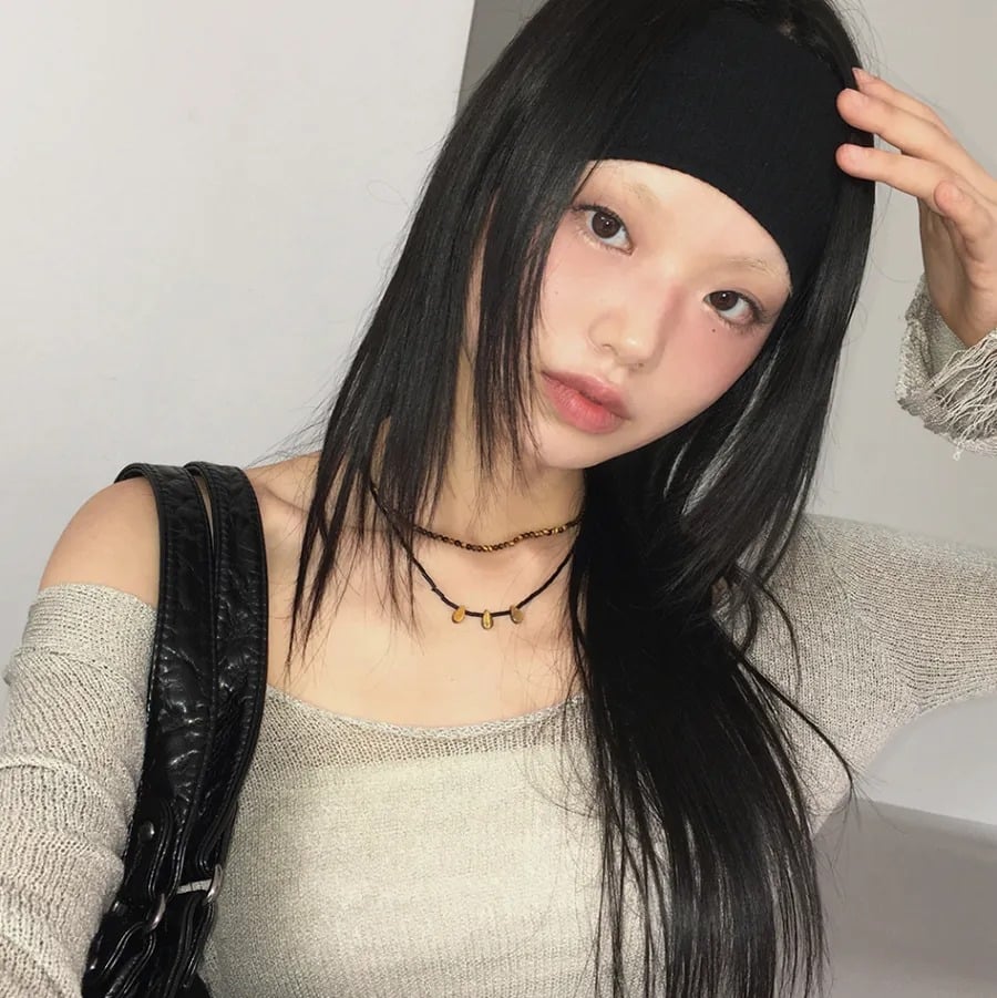 Tóc Thẳng Mix Băng Đô hoặc Khăn Bandana