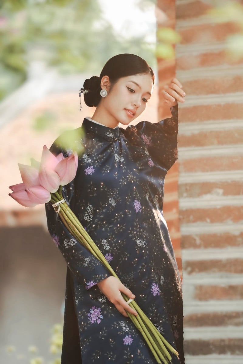 kiểu tóc mặc áo dài