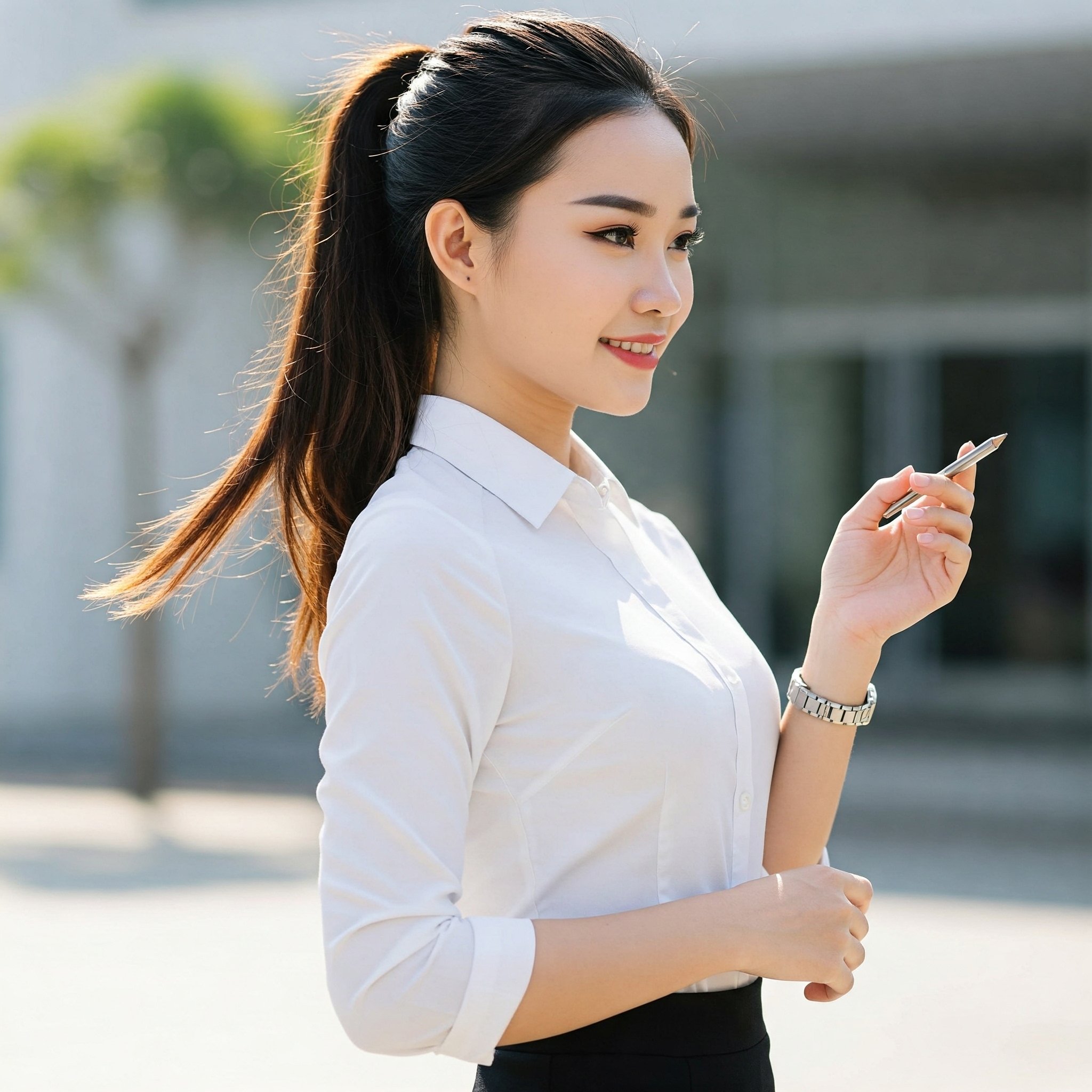 Tóc buộc cao