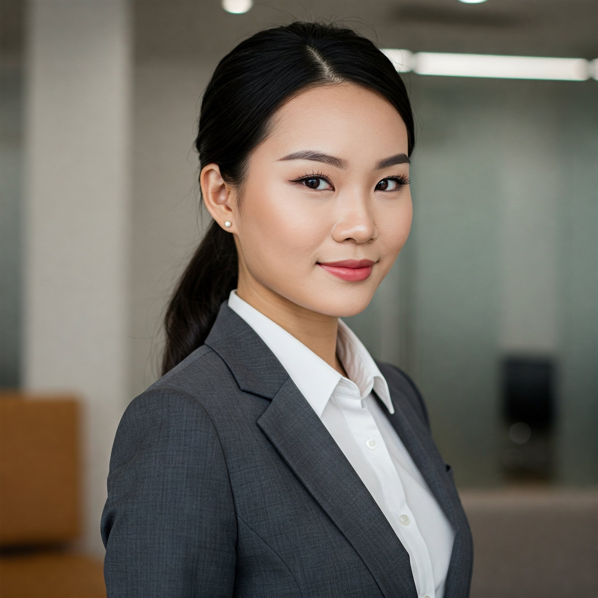 Buộc đuôi ngựa thấp