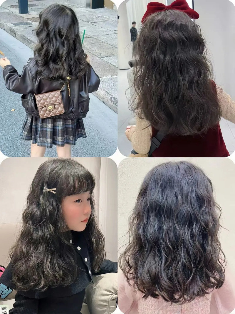 kiểu tóc uốn cho bé gái