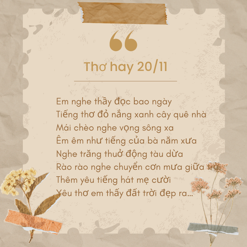 lời chúc thầy cô 20/11