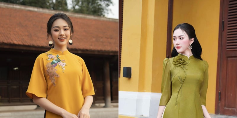 Mặc áo dài đeo bông tai gì