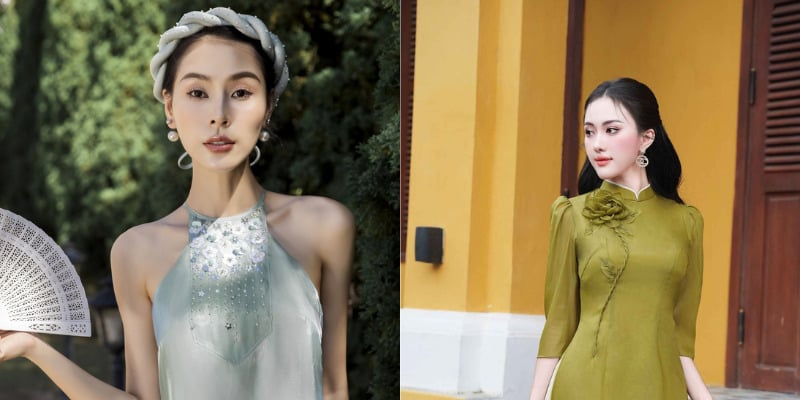 Mặc áo dài đeo bông tai gì