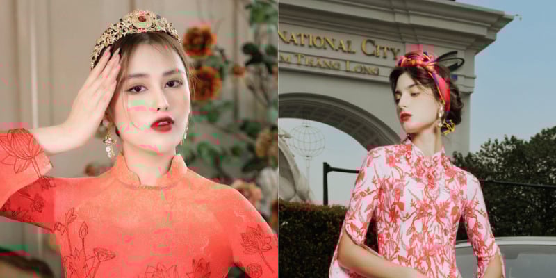Mặc áo dài đeo bông tai gì