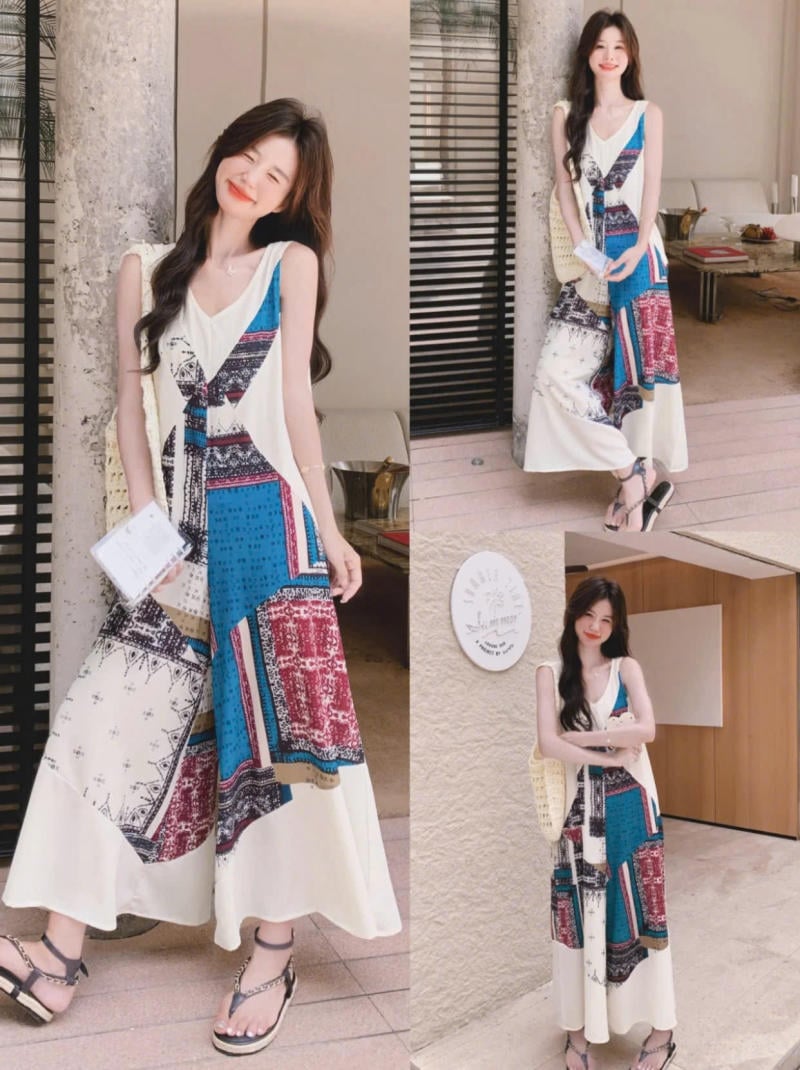 Mặc jumpsuit dài đi giày gì?