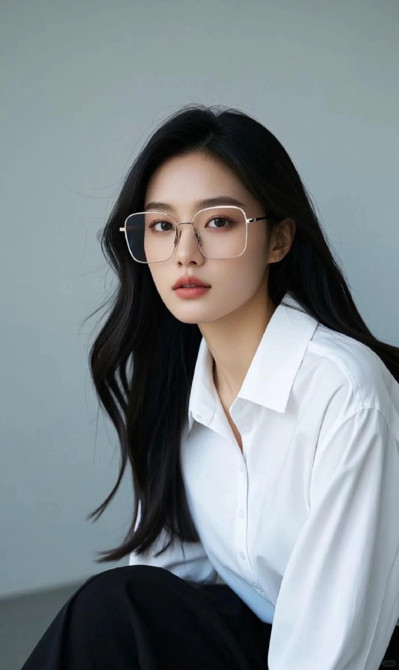 mặt oval đeo kính gì