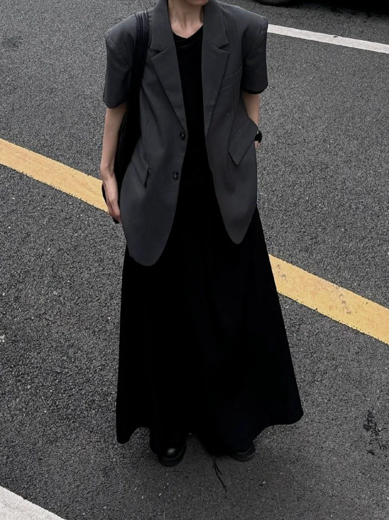 mẫu áo vest nữ tay lỡ