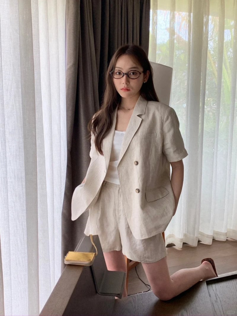 mẫu áo vest nữ tay lỡ