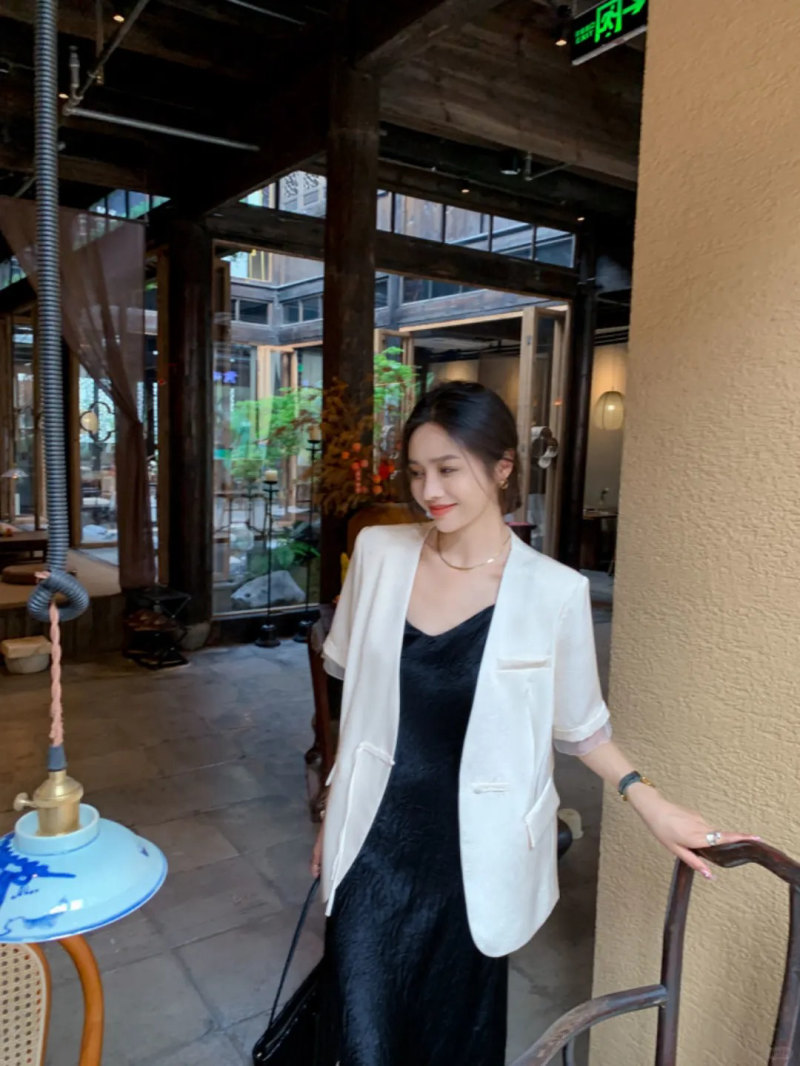 mẫu áo vest nữ tay lỡ