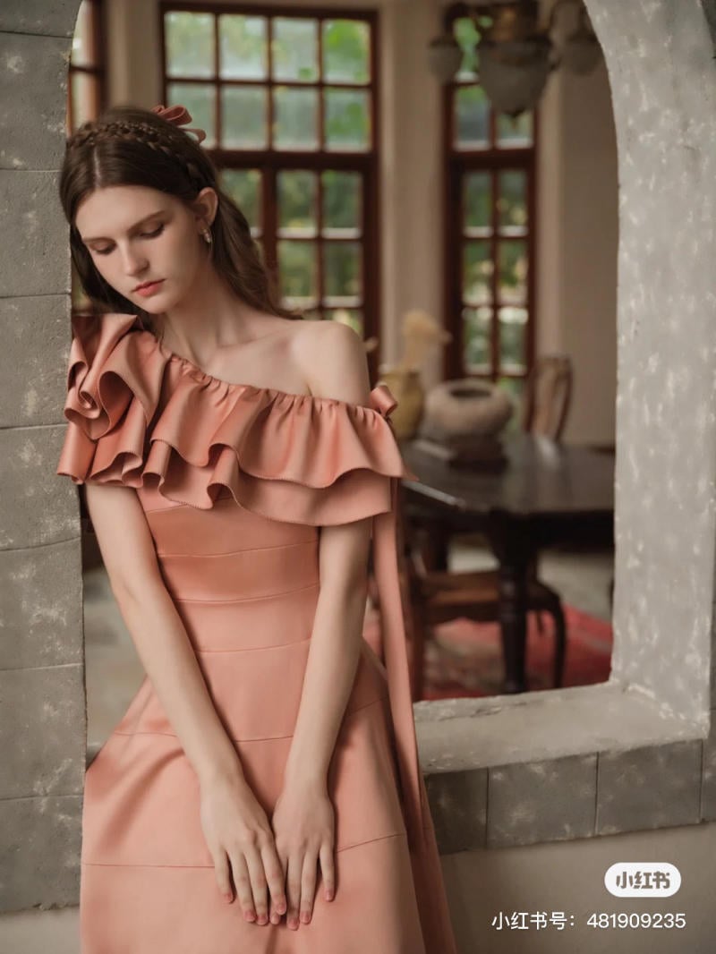 Đầm nữ màu hồng trong váy voan dài hè 2019 mới thon Một chiếc váy chữ nữ -  A-Line Váy đầm xòe dài qua gối | Tàu Tốc Hành | Giá Sỉ