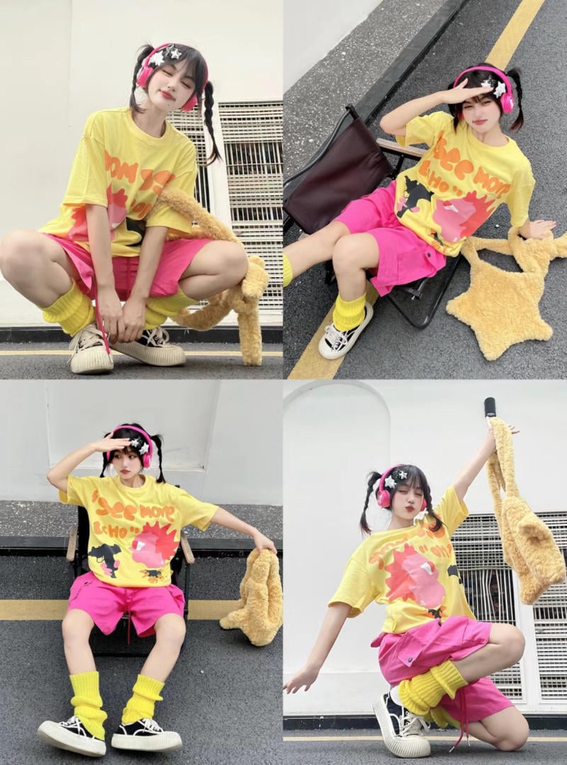 Hồng Đậm & Vàng Mustard