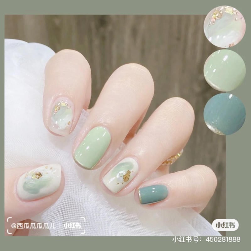 Sơn gel MLADEA sơn móng tay gel tone màu xanh cổ vịt xanh coban tím hoa cà  mã 127 đến 144 - Chăm sóc móng | TheFaceHolic.com