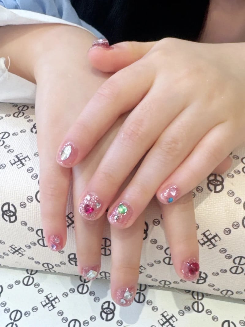 mẫu nail cho bé gái