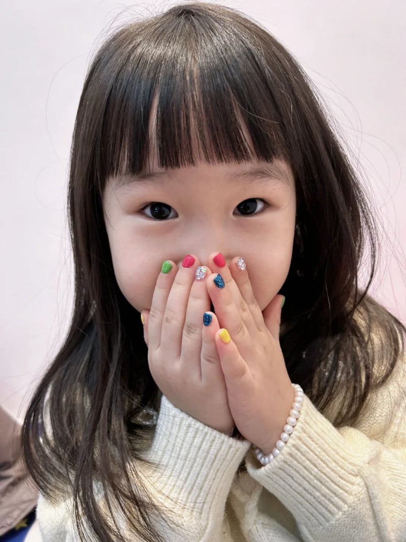mẫu nail cho bé gái
