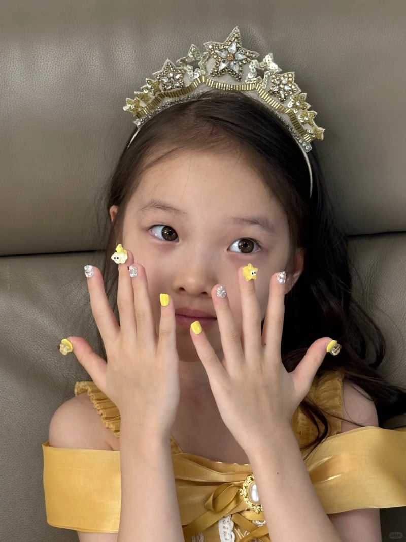 mẫu nail cho bé gái