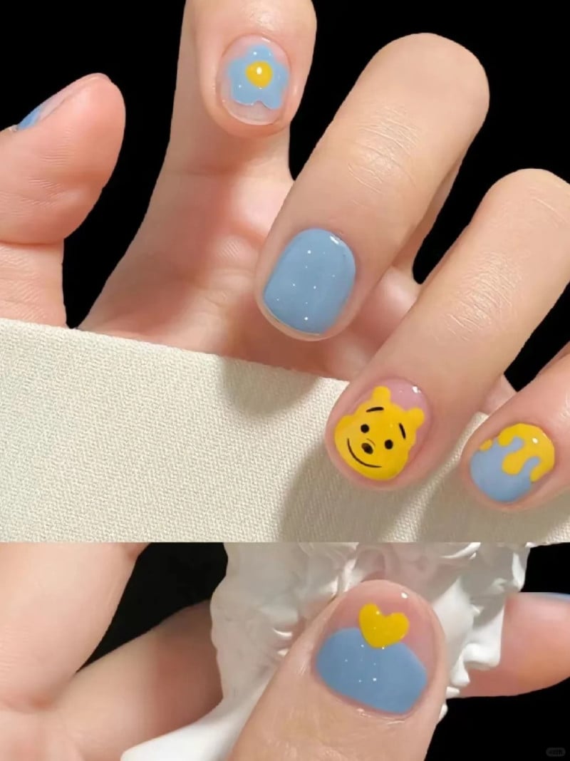 mẫu nail cho bé gái