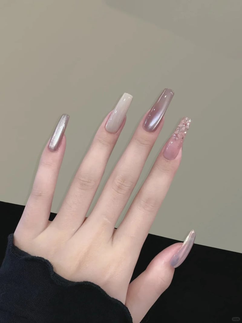 mẫu nail cô dâu