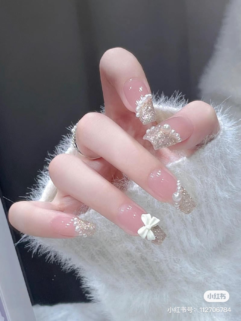 Top 199+ mẫu nail cô dâu màu trắng sang trọng cho ngày cưới