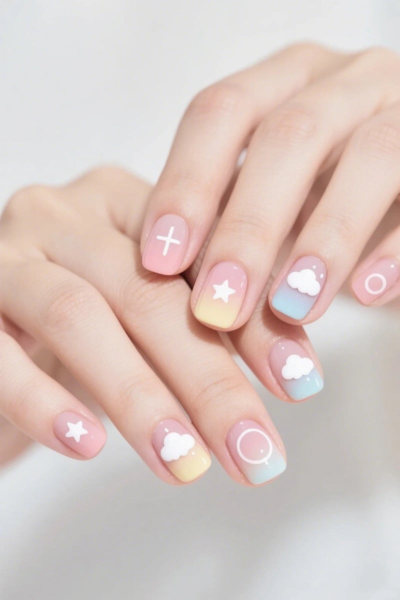 mẫu nail cute