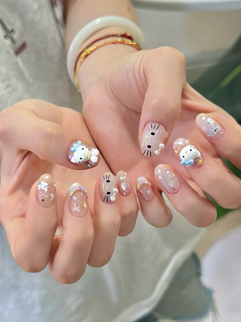 mẫu nail cute