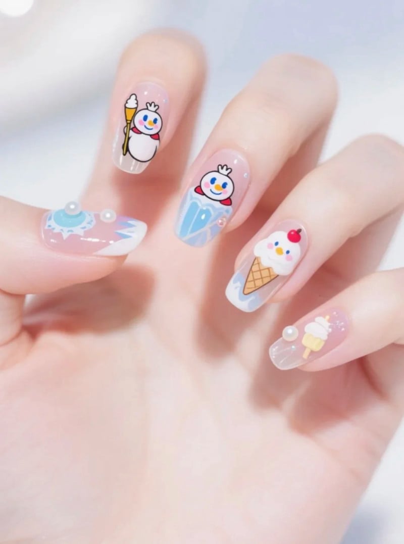 mẫu nail cute