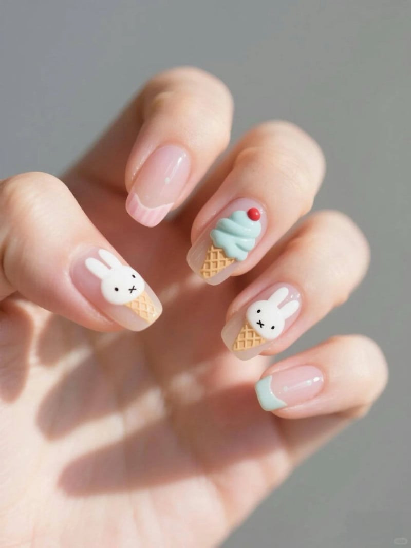 mẫu nail cute